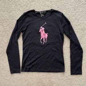 Ralph Lauren Pink Pony Long Sleeve shirt/tee